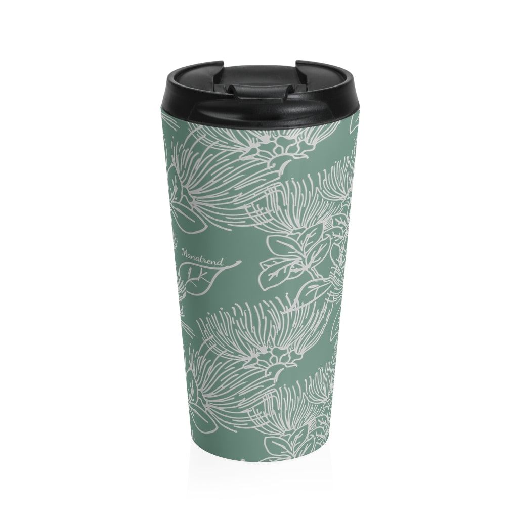 Stainless Steel Travel Mug - ʻŌhiʻa Lehua