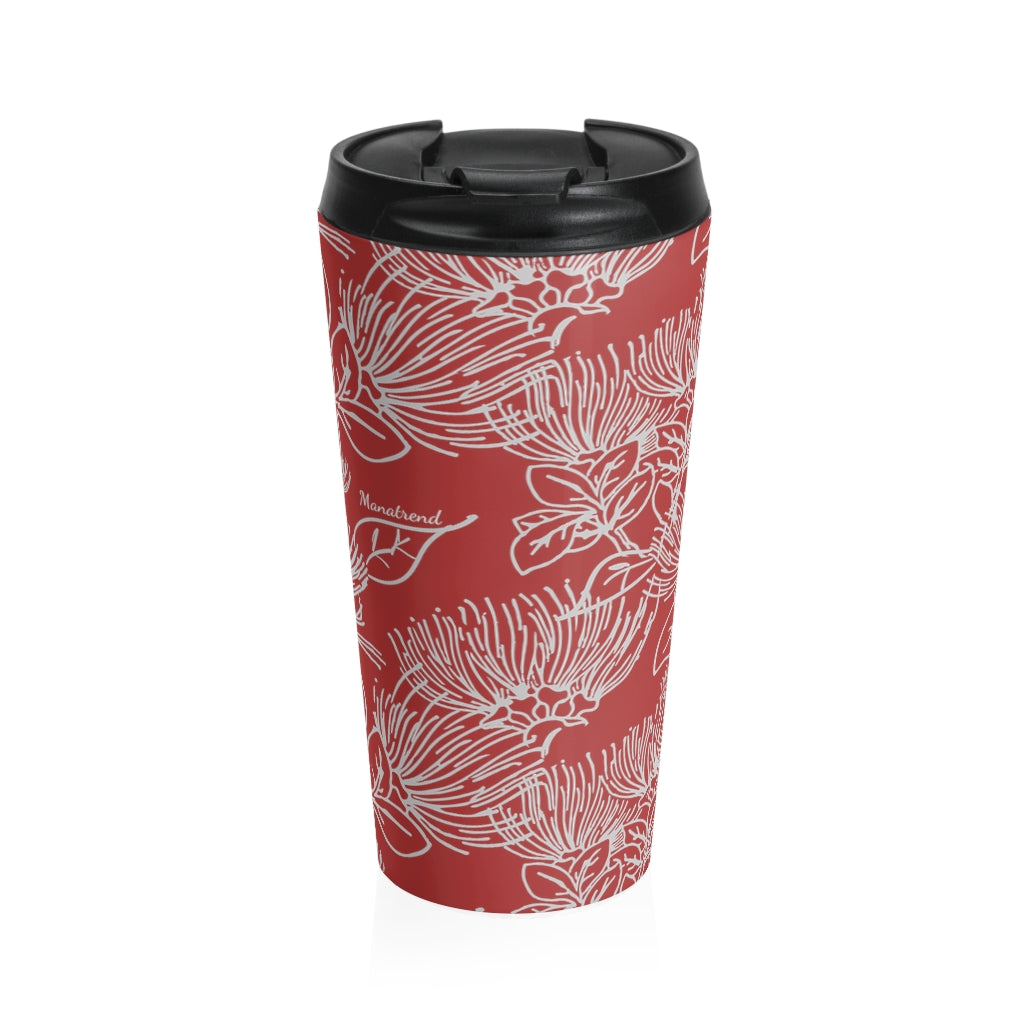 Stainless Steel Travel Mug - ʻŌhiʻa Lehua