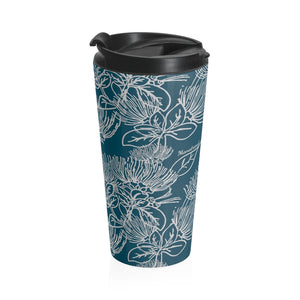 Stainless Steel Travel Mug - ʻŌhiʻa Lehua