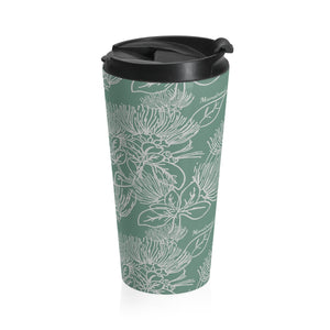 Stainless Steel Travel Mug - ʻŌhiʻa Lehua